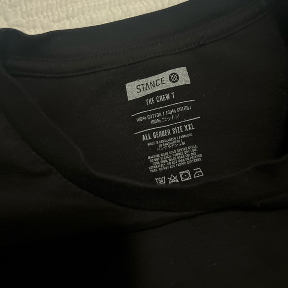 Men’s Black Stance Tshirt size XXL - Picture 2 of 2